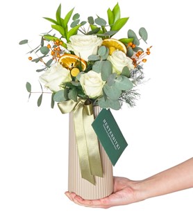 beyaz gül samsun atakum  çiçekçi